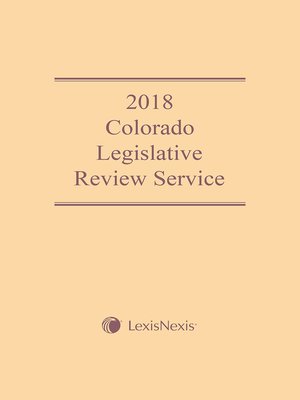 cover image of Colorado Legislative Review Service